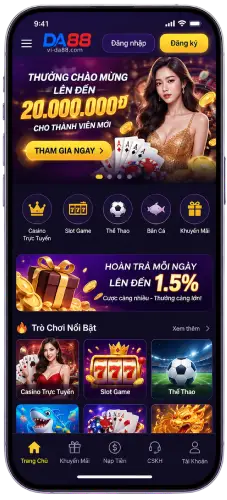 Ứng dụng DA88 trên thiết bị di động
